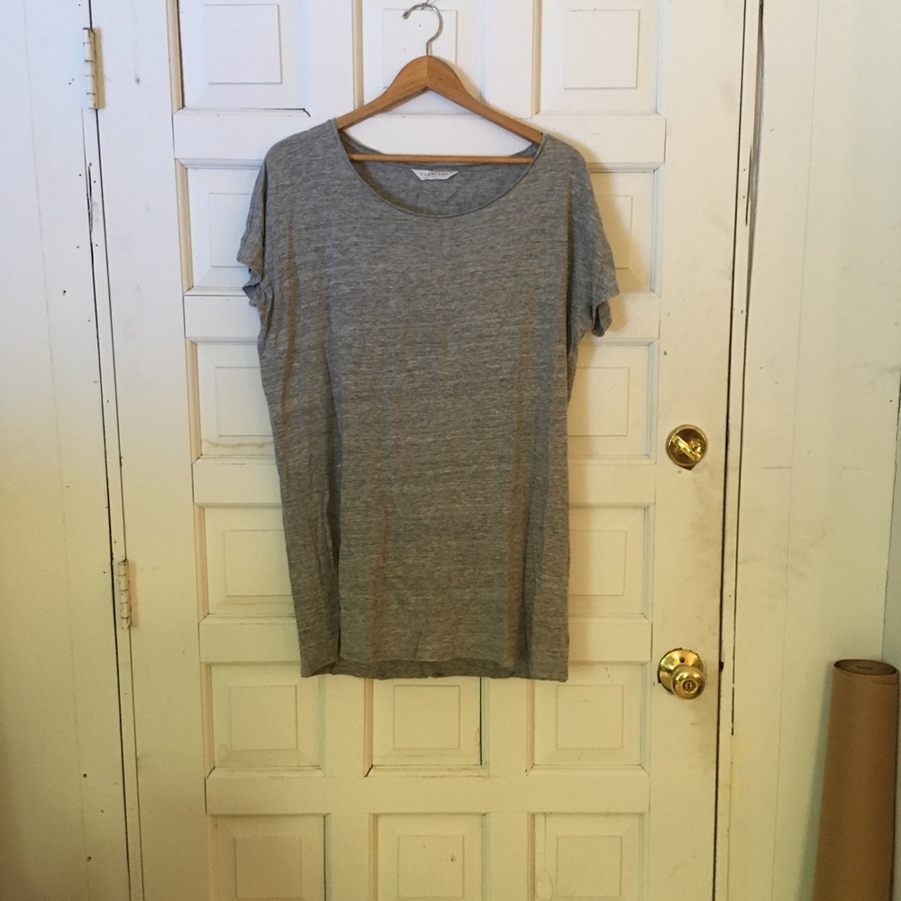 Everlane grey cotton knit tunic/mini